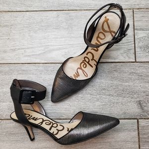 Sam Edleman Pointed Toe Dorsay Pump Okala Heel